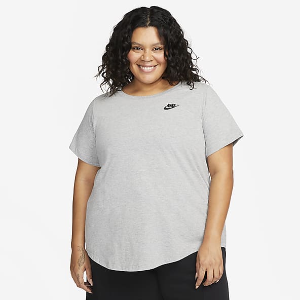 Nike Plus Size Grey Tops T Shirts. Nike UK